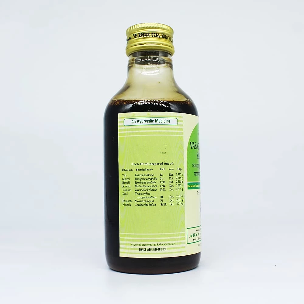 Kottakkal Arya Vaidyasala Vasaguluchyadi Kashayam, 200 ml-2.webp